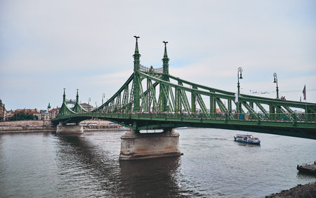 The Liberty Bridge in Budapestの写真素材