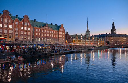 Denmark, Copenhagen - Jule 1, 2018: Borsen, also known as Borsbygningen, is a 17th-century stock...