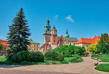 Wawel Castle in Krakow, Poland.のeditorial素材
