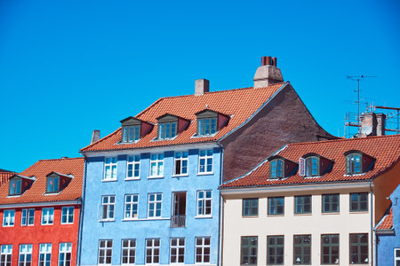 Denmark, Copenhagen - Jule 2, 2018: Nyhavn is a 17th-century waterfront, canal and entertainment districtのeditorial素材