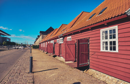 Christianshavn is a neighbourhood in Copenhagen, Denmark.の写真素材