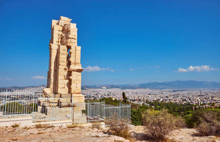 The Philopappu Monument in Athensのeditorial素材