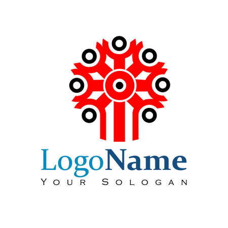 Pictorial Mark logo template for Organizationのイラスト素材