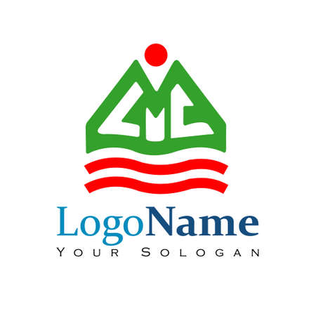 Pictorial Mark logo template for Organizationのイラスト素材