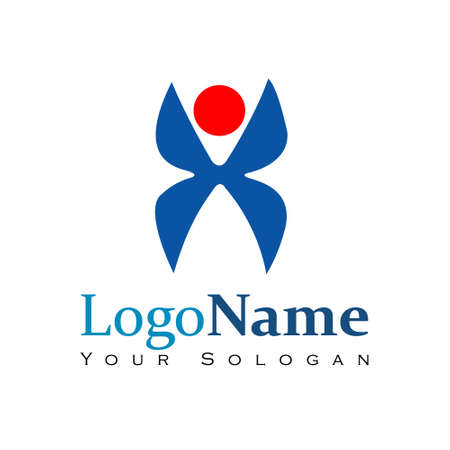 Pictorial Mark logo template for Organizationのイラスト素材