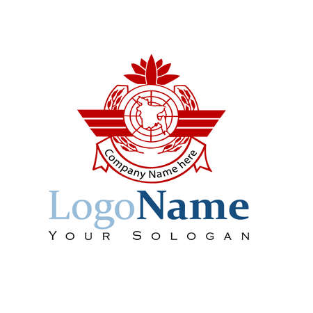 Pictorial Mark logo template for Organizationのイラスト素材