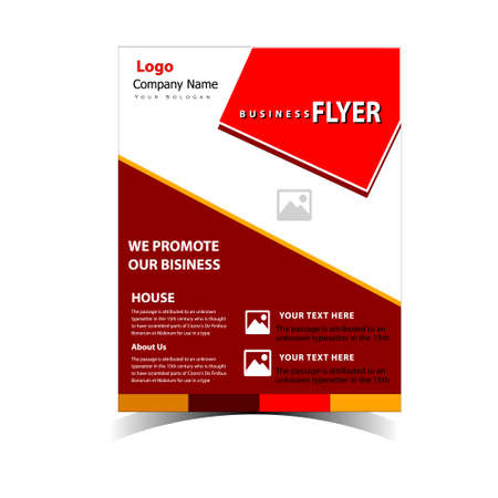 Business Flyer Design Template for Organizationのイラスト素材