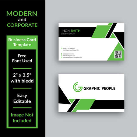 Modern and Corporate Business Card Templateのイラスト素材