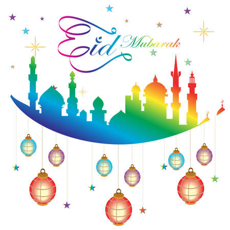 eid al fitr illustration png backgroundのイラスト素材