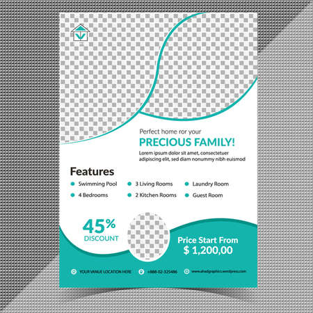 Real Estate Flyer Templateのイラスト素材