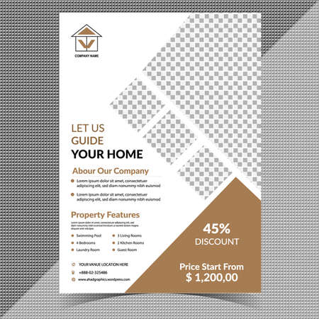 Real Estate Flyer Templateのイラスト素材