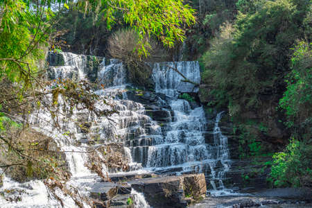 beautiful national park in cinnamon brazil, place of rest and walk in the mountainsの写真素材
