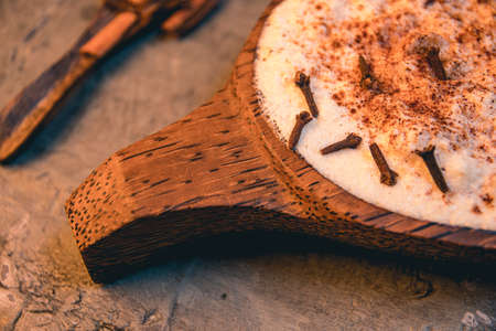 Exquisite dessert based on rice milk and eggs and a little cinnamon, very cold or hot