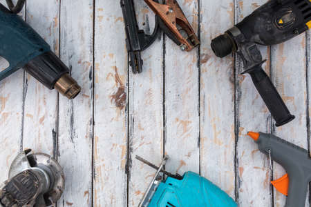 tools for work in industry and at home in masonry and precision wood and rustic