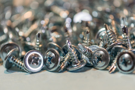 bulk screws for many jobs in the metalworking and construction industryの写真素材