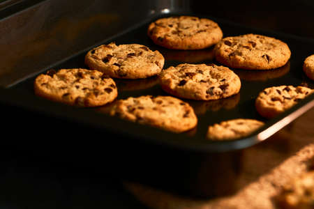 sweet and tasty chocolate chip cookies for homemade snack