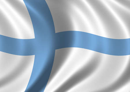 Flag of Finlandの写真素材