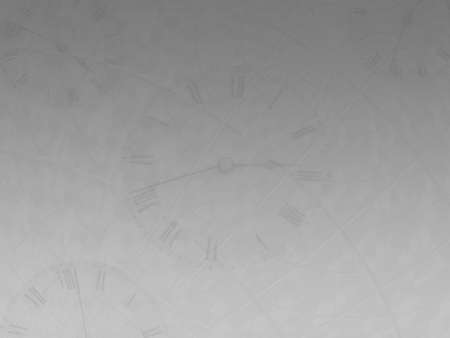 Time background in gray with transparent clocksの写真素材