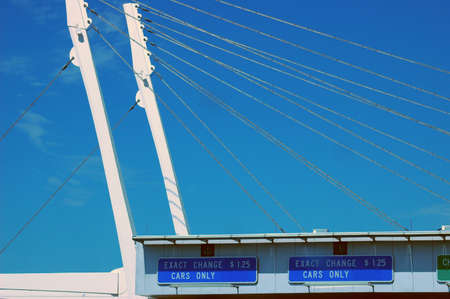 Toll Plaza roof constructionの写真素材