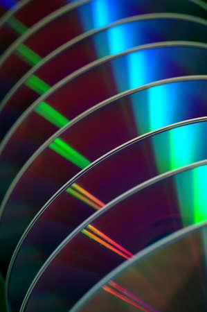 DVDs in a row - DVDs aligned next to each otherの写真素材