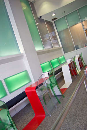 Modern restaurant interior - interior of a Sushi restaurant