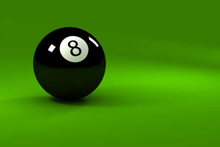Eight ball - closeup on eightball with light reflectionsの写真素材