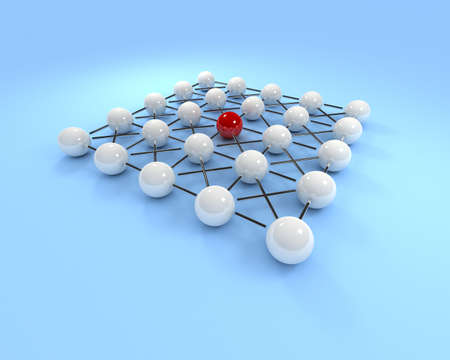 Large network - network with one leader