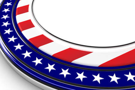 US elections button with white space for custom messageの写真素材
