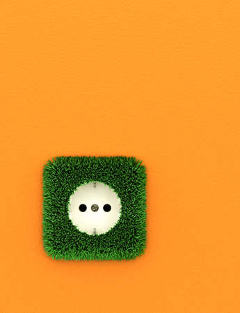 Environmental concept of an electrical outlet