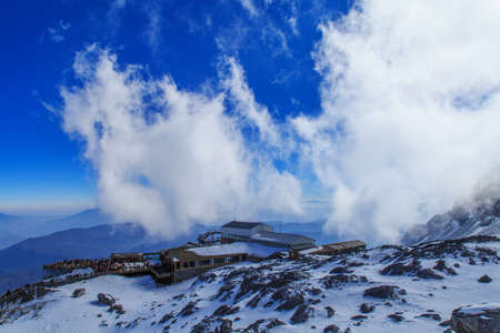Clouds at the Yulong Snow Mountainのeditorial素材