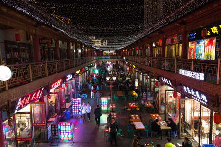 Night market in Chinaのeditorial素材