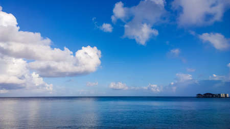 Calm sea under the blue skyの写真素材