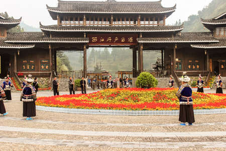 Scenery at village in Guizhou, Chinaのeditorial素材