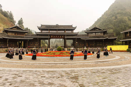 Scenery at village in Guizhou, Chinaのeditorial素材