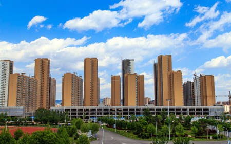 Modern high-rise buildingのeditorial素材