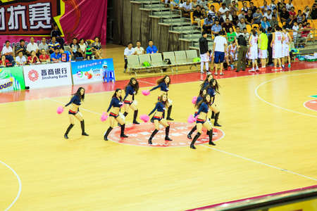 Basketball girls cheerleadingのeditorial素材