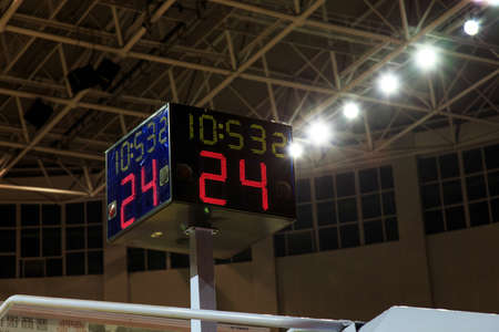 Basketball game  timer shows 24 secondsのeditorial素材
