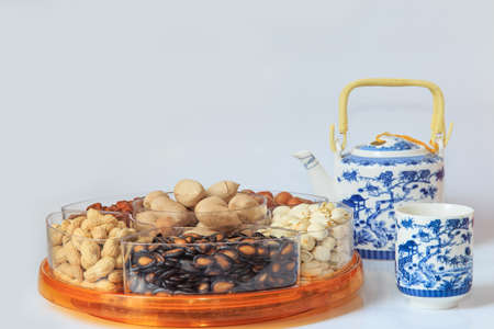 A variety of dried fruitの写真素材