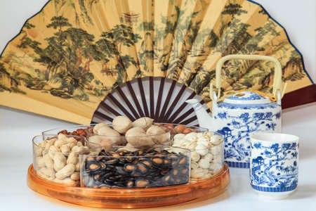 A variety of dried fruit