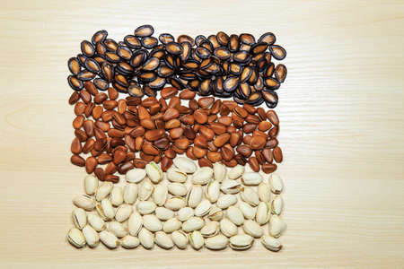 A variety of dried fruitの写真素材