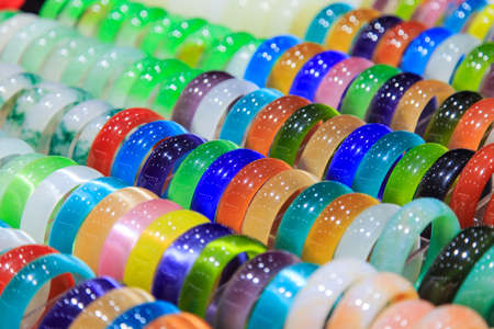 Colorful braceletの写真素材