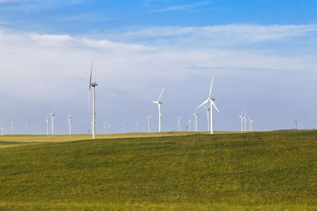 Windmill on the grasslandのeditorial素材