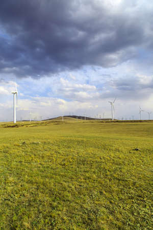 Windmill on the grasslandのeditorial素材