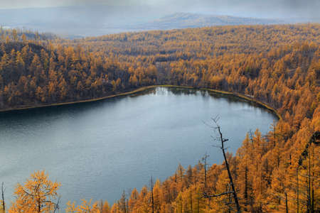 Autumn scenery in Arxan, Inner Mongoliaの写真素材