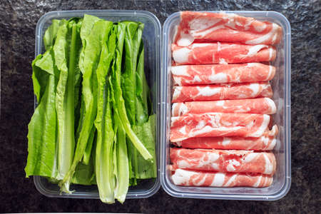 Hot pot ingredientsの写真素材
