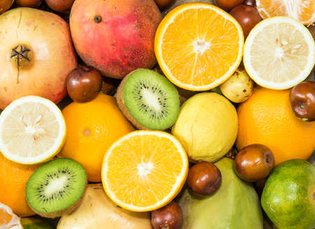 All kinds of fresh fruit