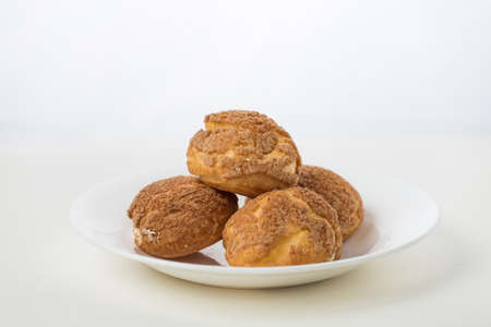 Delicious puffs served on the table