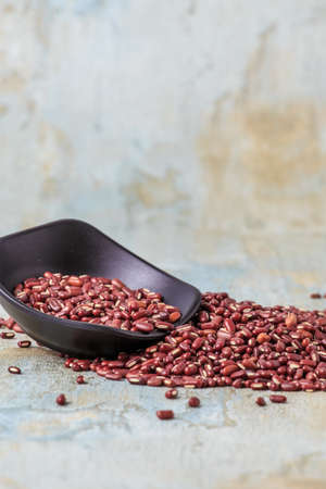 Red bean in a plateの写真素材