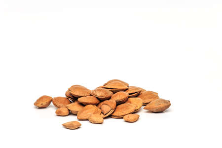 Dry fruit in a white backgroundの写真素材