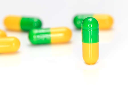 Drugs in the white backgroundの写真素材